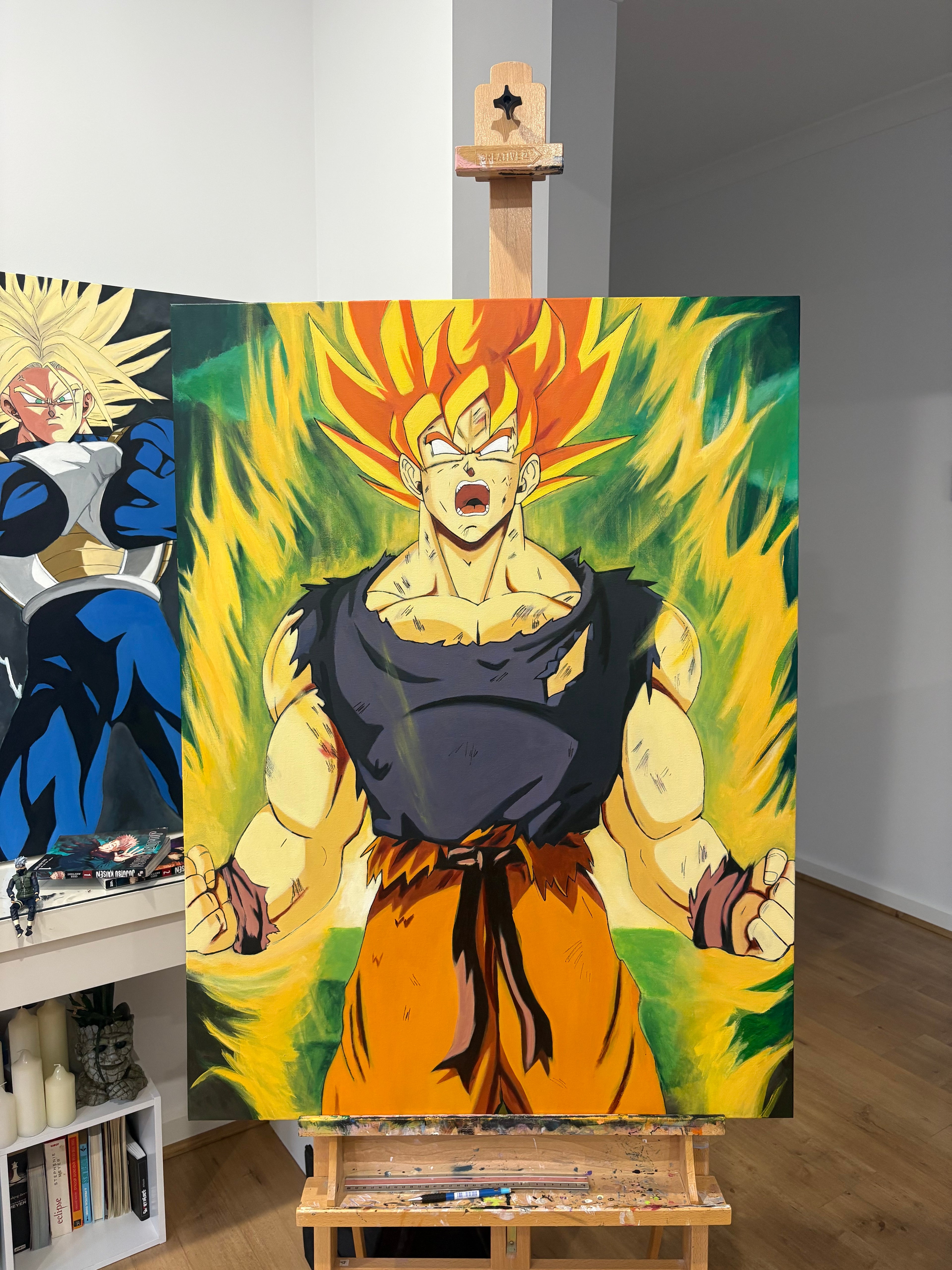 Goku turns super saiyan